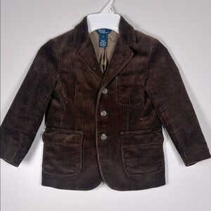 Vintage Ralph Lauren Kids Chocolate Corduroy Blazer